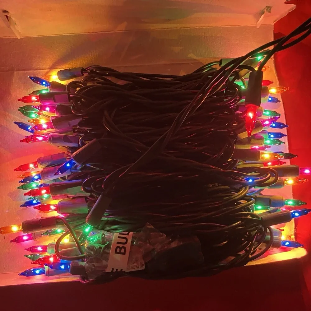 1 Box 2002 GE Pro-Line 100 Outdoor Commercial Grade Connect 6 Multi Color Lights